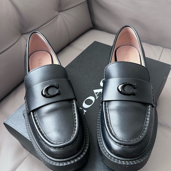 Coach Black Leah Loafers - Picture 6 of 13